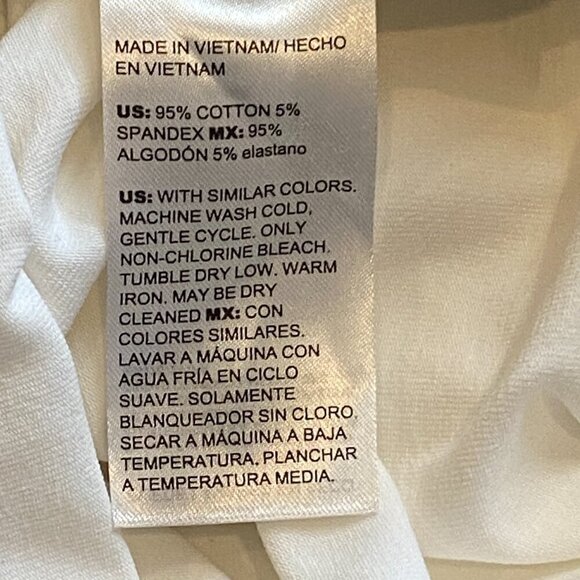 Bundle of 3 Chico's Short Sleeve Tee Tops Sz 2(L/12) Blues & White #316A - Picture 5 of 5